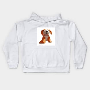 Children's toy dog. Puppy. Cheerful childhood Kids Hoodie